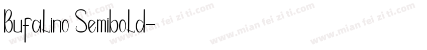 Bufalino Semibold字体转换